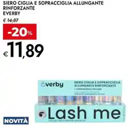 Bennet Siero ciglia e sopracciglia allungante rinforzante EVERBY offerta