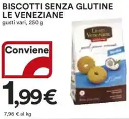Ipercoop Biscotti senza glutine le veneziane offerta