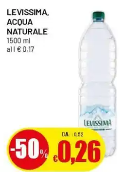 Famila Superstore Levissima, acqua naturale offerta