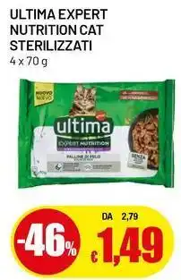 Famila Superstore Ultima expert nutrition cat sterilizzati offerta