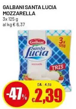 Famila Superstore Galbani santa lucia mozzarella offerta