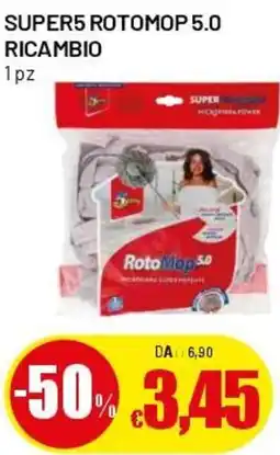 Famila Superstore Super5 rotomop 5.0 ricambio offerta