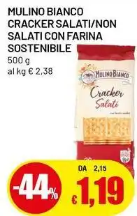 Famila Superstore Mulino bianco cracker salati/non salati con farina sostenibile offerta