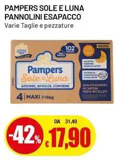 Famila Superstore Pampers sole e luna pannolini esapacco offerta