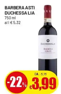 Famila Superstore Barbera asti DUCHESSA LIA offerta