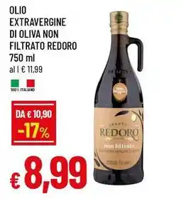 Famila Superstore Olio extravergine di oliva non filtrato redoro offerta
