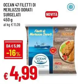 Famila Superstore Ocean 47 filetti di merluzzo dorati surgelati offerta