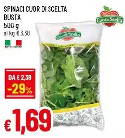 Famila Superstore Spinaci cuor di scelta busta offerta