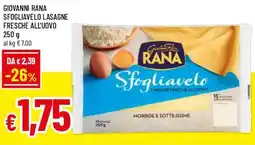 Famila Superstore Giovanni rana sfogliavelo lasagne fresche all'uovo offerta