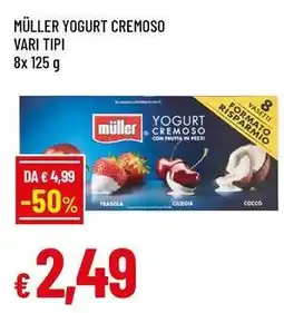 Famila Superstore Müller yogurt cremoso vari tipi offerta