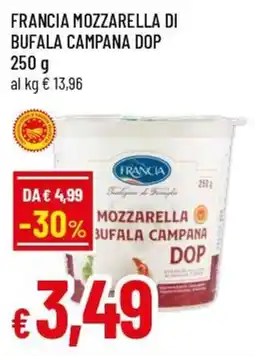 Famila Superstore Francia mozzarella di bufala campana DOP offerta