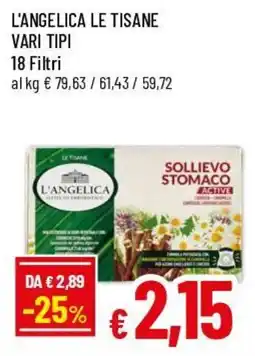 Famila Superstore L'angelica le tisane vari tipi 18 filtri offerta