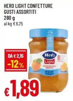 Famila Superstore Hero light confetture gusti assortiti offerta