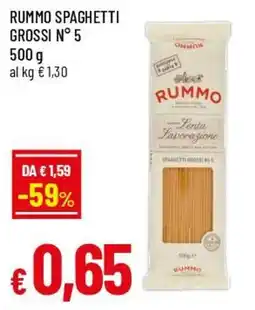 Famila Superstore Rummo spaghetti grossi n° 5 offerta