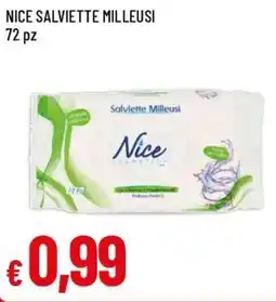 Famila Superstore Burro nice salviette milleusi 72 pz offerta
