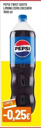 Famila Superstore Pepsi twist gusto limone/zero zuccheri offerta