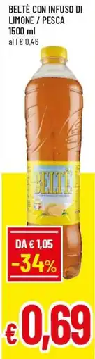 Famila Superstore Beltè con infuso di limone / pesca offerta