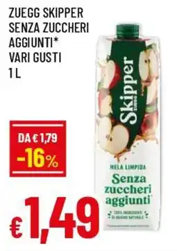 Famila Superstore Zuegg skipper senza zuccheri aggiunti offerta