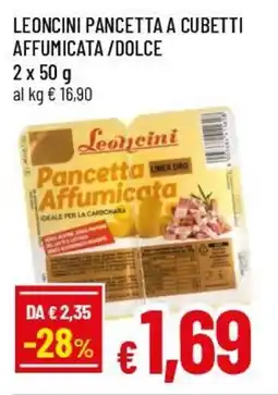 Famila Superstore Leoncini pancetta a cubetti affumicata/dolce offerta