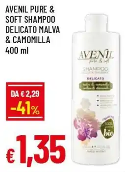Famila Superstore Avenil pure & soft shampoo delicato malva & camomilla offerta