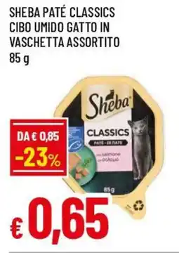 Famila Superstore Sheba paté classics cibo umido gatto in vaschetta assortito offerta