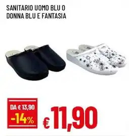 Famila Superstore Sanitario uomo blu o donna blu e fantasia offerta