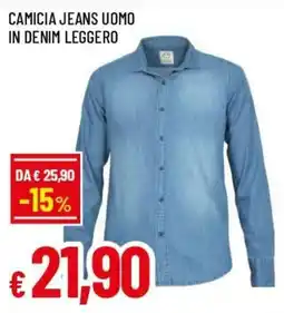 Famila Superstore Camicia jeans uomo in denim leggero offerta