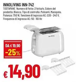 Famila Superstore INNOLIVING INN-742 tostapane offerta