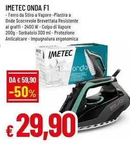 Famila Superstore IMETEC Onda F1 - ferro da stiro a vapore offerta