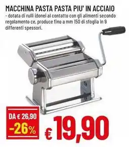Famila Superstore Macchina pasta pasta piu' in acciaio offerta