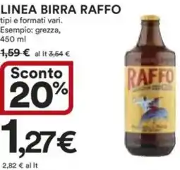 Ipercoop Linea birra RAFFO offerta