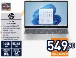 Unieuro hp LAPTOP 15-FC0076NL offerta