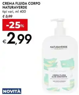 Bennet Crema fluida corpo NATURAVERDE offerta