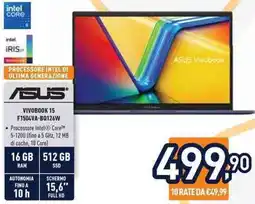 Unieuro ASUS VIVOB00K 15 F1504VA-BQ126W offerta