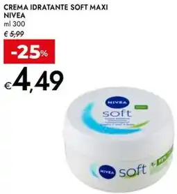 Bennet Crema idratante soft maxi NIVEA offerta