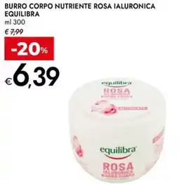 Bennet Burro corpo nutriente rosa ialuronica EQUILIBRA offerta