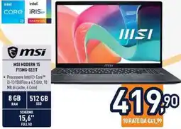 Unieuro MSI MODERN 15 F13MG-022IT offerta