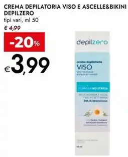 Bennet Crema depilatoria viso e ascelle&bikini DEPILZERO offerta