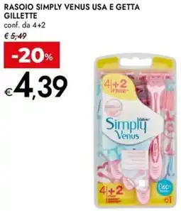 Bennet Rasoio simply venus usa e getta GILLETTE offerta