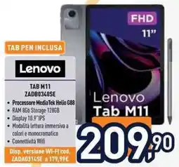 Unieuro Lenovo TAB M11 ZADB0340SE offerta
