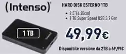 Unieuro (Intenso) HARD DISK ESTERNO 1TB offerta