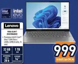 Unieuro Lenovo YOGA SLIM 7 (83CV00ARIX) offerta