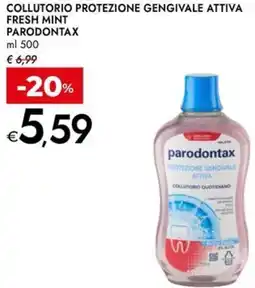 Bennet Collutorio protezione gengivale attiva fresh mint PARODONTAX offerta