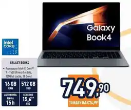 Unieuro SAMSUNG GALAXY BOOK4 offerta