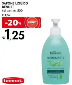 Bennet Sapone liquido BENNET offerta