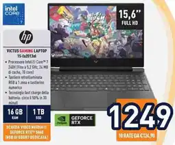 Unieuro hp VICTUS GAMING LAPTOP 15-fa2013nl offerta