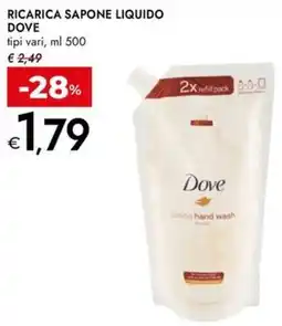 Bennet Ricarica sapone liquido DOVE offerta