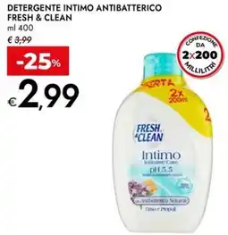 Bennet Detergente intimo antibatterico FRESH & CLEAN offerta