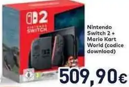 Unieuro Nintendo Switch 2+ Mario Kart World (codice download) offerta