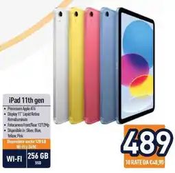 Unieuro Apple iPad 11th gen offerta